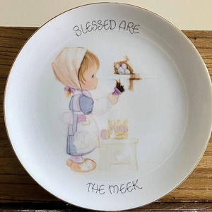 Vintage Precious Moments Blessed are the Meek Collector Plate